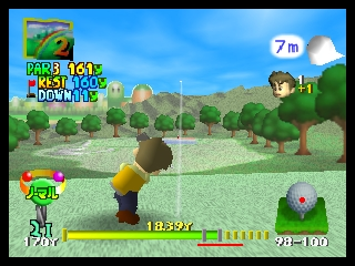 Mario Golf 64 (Japan) In game screenshot